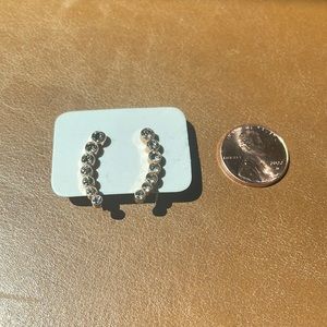 FOSSIL - Rose Gold with Gunmetal Crystals Ear Climber Earrings